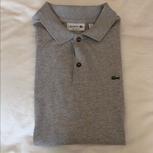 Lacoste Heather Gray Polo Shirt